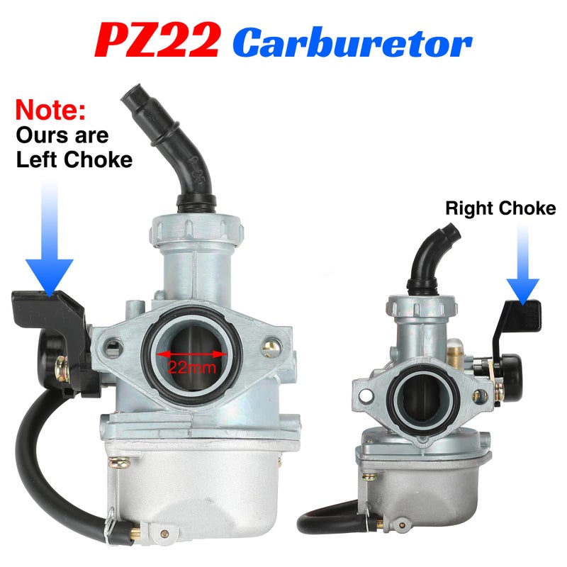 YOXUFA PZ22 Carburetor 22mm Carb Replacement for 125cc 110cc SSR TaoTao Pit Dirt Bike ATV XR CRF50 70cc DB14 DB24 Coolster Apollo Blazer Parts - Image 2
